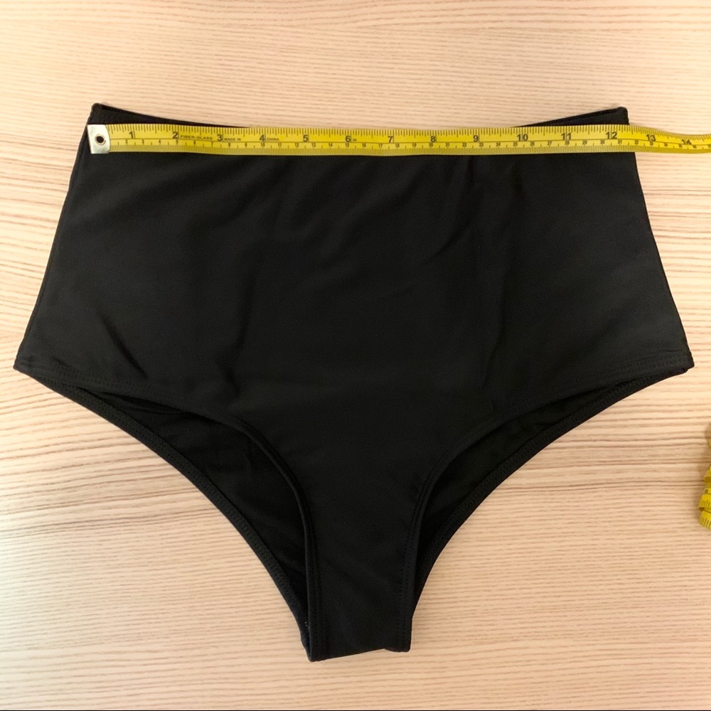 Black High Waisted Bikini Bottom